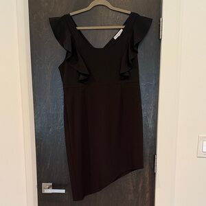 The Vanity Room Black Asymmetrical Dress
